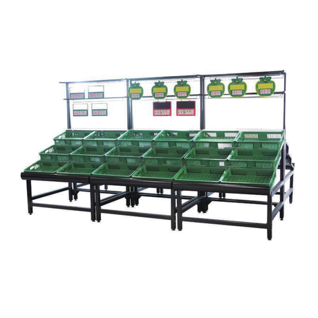 Rack de vegetais de 3 camadas YD-V009